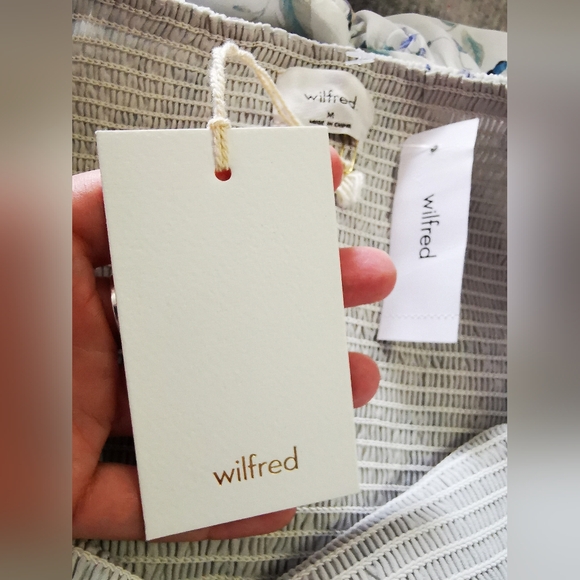 NWT Aritzia Tempest Long sleeve mini Dress Light Birch/Dusky size M - Picture 15 of 16